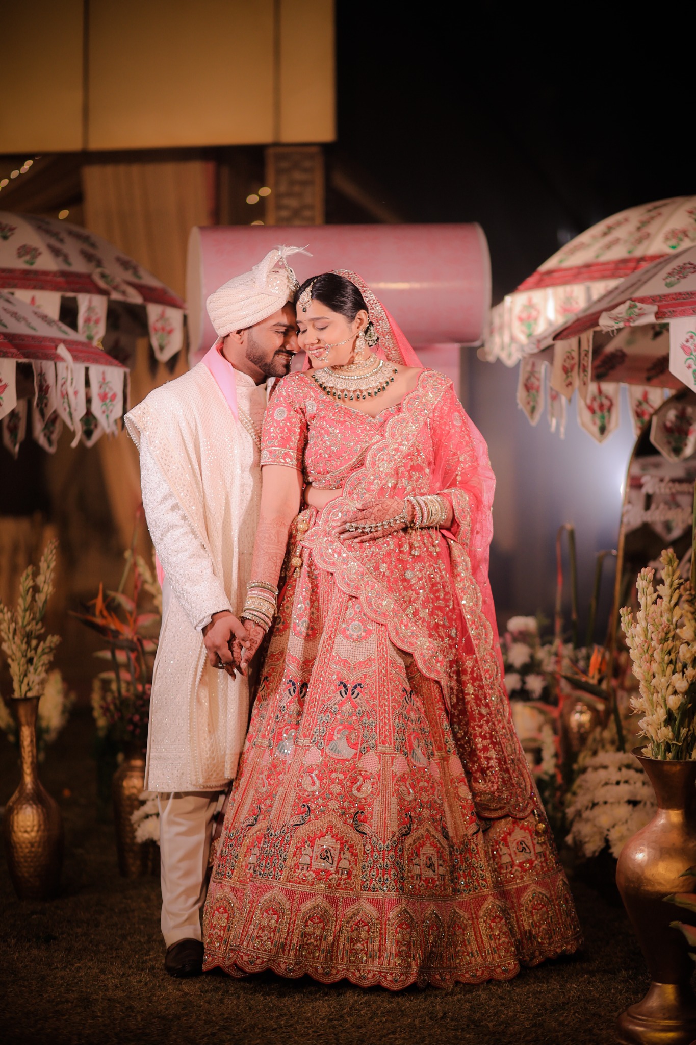Wedding couple portrait